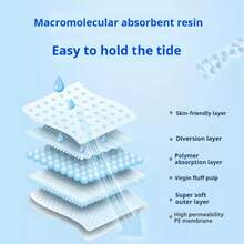4 túi/40 miếng băng vệ sinh dùng ban ngày FREEMORE Probiotic Pro+, siêu mỏng và thoáng khí, lớp bề mặt siêu thân thiện với da - trắng - Xem 5