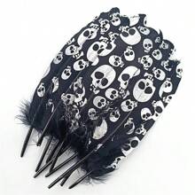 20Pcs Artificial Black Feathers Crafts DIY Handmade Home Accessories Plime Carnival Headwear Party Plumas Jewelry Making Wedding Decoration - Multicolor - View 8