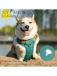 Adjustable Vintage Pet Chest Harness - Multicolor - View 8