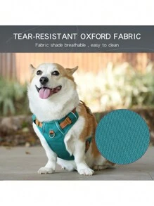 Adjustable Vintage Pet Chest Harness - Multicolor - View 6