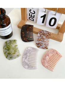 1 chiếc lược chải tóc họa tiết đá cẩm thạch tối giản có axit axetic cầm tay lược chải tóc mini tạo kiểu tóc cho du lịch hàng ngày sử dụng chăm sóc cơ thể khi đi du lịch, ngoài trời, thể thao, văn phòng, trường học, kẹp tóc, phụ kiện tóc - Nhiều màu - Xem 1