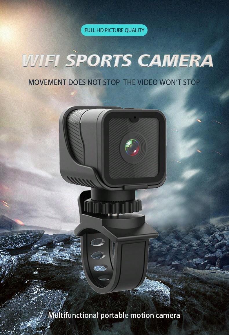 Caméra sans fil WiFi HD 1080P, caméra réseau mini portable, avec application pour l