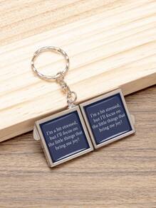 1 pieza Espejo de maquillaje plegable en forma de llavero cuadrado: disponible en azul profundo, azul lago, naranja y rojo. El regalo perfecto para expresar emociones a las personas talla grande importantes de tu vida: mamá, tía, abuela, hija, hermana, amiga, dama de honor, novio y esposo. Ideal para días festivos, cumpleaños, bodas, Día de la Madre, San Valentín ¡perfecto para compartir amor y cuidado! - Multicolor - Ver 7