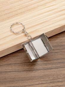 1 pieza Espejo de maquillaje plegable en forma de llavero cuadrado: disponible en azul profundo, azul lago, naranja y rojo. El regalo perfecto para expresar emociones a las personas talla grande importantes de tu vida: mamá, tía, abuela, hija, hermana, amiga, dama de honor, novio y esposo. Ideal para días festivos, cumpleaños, bodas, Día de la Madre, San Valentín ¡perfecto para compartir amor y cuidado! - Multicolor - Ver 2