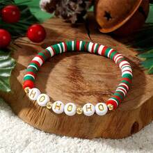 1/3 件 2x6 毫米红白绿圣诞主题聚合物粘土珠，隔珠适用于 DIY 珠宝制作、节日派对手链项链耳环工艺用品，约 320 件/件 - 軟陶片 - 查看 7