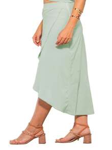 WOMEN'S SKIRT - màu xanh lá - Xem 3