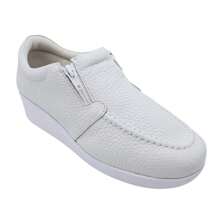 Usaflex Anabela Moccasin Shoe With Zipper Ideal Uniform - trắng - Xem 5