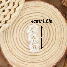 1pc Dụng cụ cắt đất sét polymer hình cây bánh gừng, Dụng cụ cắt đất sét để làm hoa tai, Dụng cụ cắt hoa tai bằng đất sét, Dụng cụ cắt đất sét để làm đồ trang sức bằng đất sét polymer - Nhiều màu - Xem 2