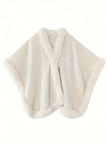 1pc Unisex Elegant Jacquard Shawl - Oversized Fluffy Scarf, Decorative And Windproof - Suitable For Going Out, Warm - Multicolor Shawl - View 12