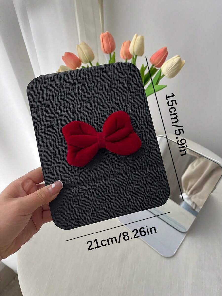 DIY French Romantic Simple Ins Style Portable Folding Makeup Mirror