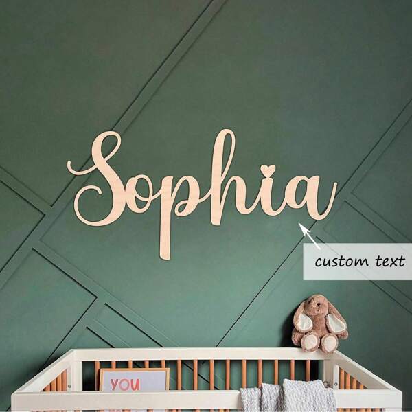 Custom Wood Name Sign For Nursery, Boho Nursery Sign, Family Name Signs, 3D Wall Art, Shower, First Birthday Gift (First Name) Wall Decoration Gifts, Valentine Day Decor Ornamental Fashionable For Valentine's Day, For Mother's Day, For Birthdays, For Father's Day, For Graduation, For Weddings, For Housewarming, Slow Summer Living Home Decor Back To School Room Decor School Supplies,Customized Crafts,Home Refresh,Home & Living,Haunt Your Home, Autumn Home Refresh, Xmas Decoration