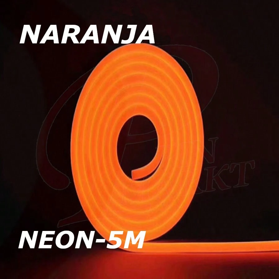 TIRA DE NEON FLEXIBLE - Naranja - Ver 1
