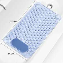 Shower And Bathtub Mat , Rubber Non-Slip Shower Mat For Elderly & Women, Bathtub Mat Non Slip With Drain Holes &Suction Cups, Bath Mat For Bathroom And Tub Home Bathroom Decor Fall Decor Back To School