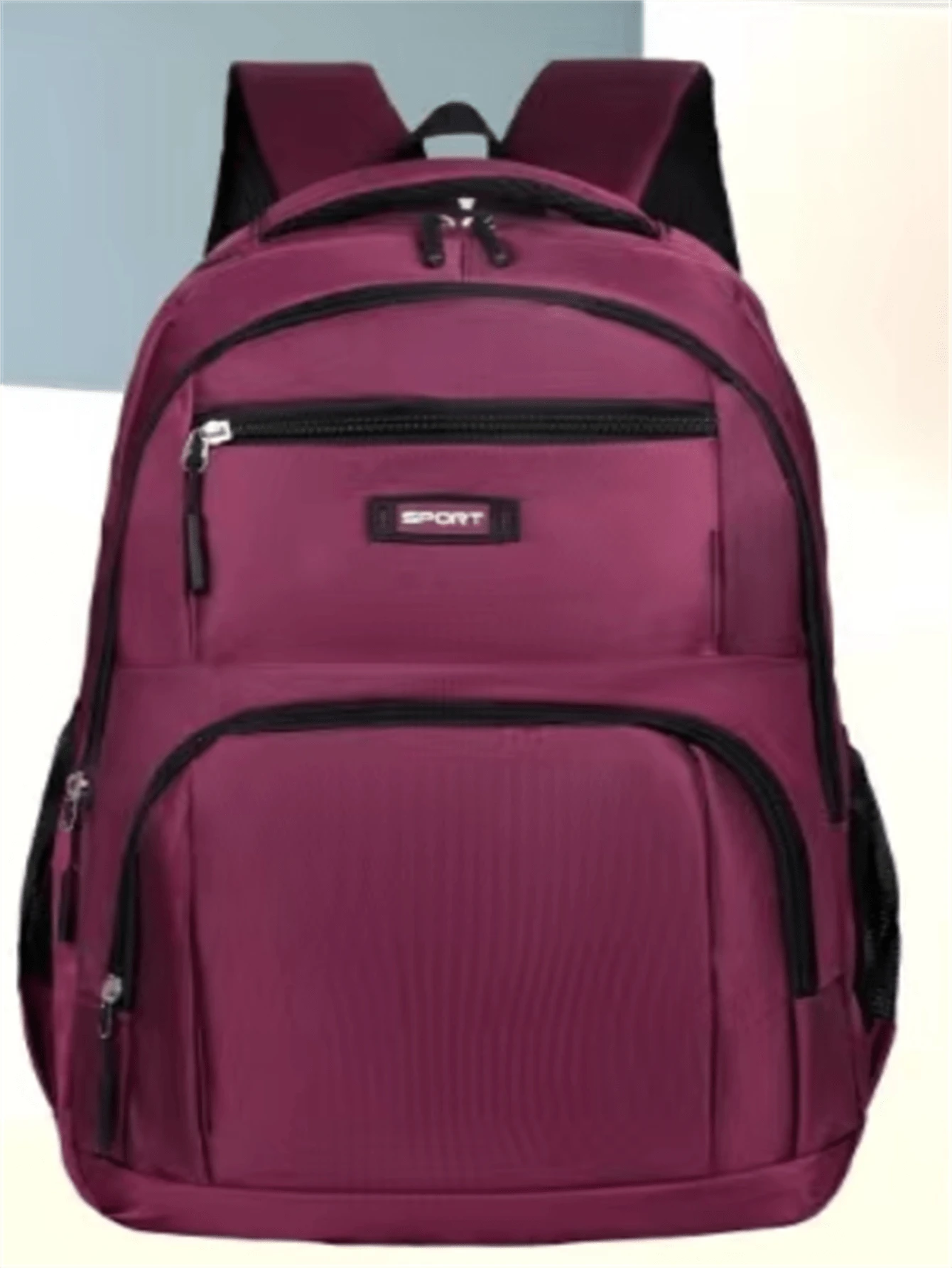 Fashion Men's And Women's Backpacks For All Seasons For Travel And School-6307 - 紫色 - 查看 1