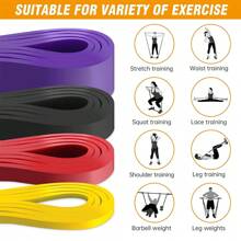 1 pieza Bandas de resistencia, bandas de ejercicio para asistencia en dominadas - Set de bandas de entrenamiento - Bandas de movilidad y potencia para hombres y mujeres fitness, aptas para yoga, pilates, gimnasio y ejercicios en casa