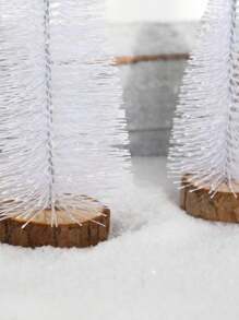 2pcs Christmas Mini Snowflake Christmas Tree Landscape Decoration Crafts Decoration,Holiday Party Christmas Home Decoration Window Counter Desktop Scene Decorations, Gifts For Family At Christmas Birthday Christmas Decorations Room Decor Winter