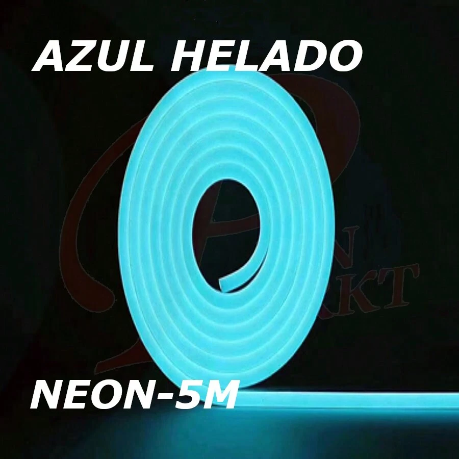 TIRA DE NEON FLEXIBLE - AZUL HELADO - Ver 1