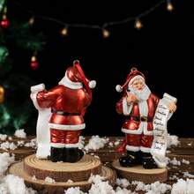 1 件，圣诞老人圣诞吊坠家居圣诞树饰品礼物装饰树脂饰品 - 紅色 - 查看 3