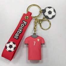 1 peça/2 peças Chaveiro Modelo de Camisa de Futebol Moda, Presente para Fã de Esportes Casual, Adequado para Namorado Presentes de Natal/Dia dos Namorados, Acessórios de Carro, Encantos de Bolsa, Acessórios de Bolsa Escolares, Góticos Fofos Y2k, Porta-Crachás