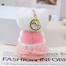 Sanrio Sanrio Plush Moon & Star Cloud Keychain Pendant Hello Kitty, My Melody Cartoon Couple Hanging Decor, Kuromi Anime Backpack Charm, Pochacco Fashion Party Doll Accessory