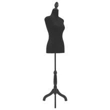 Female Mannequin Body With Wooden Tripod Stand, 50-63 Inch, Portable And Adjustable Dress Form For Sewing, Clothing Display, Photographing, Black - màu đen - Xem 3