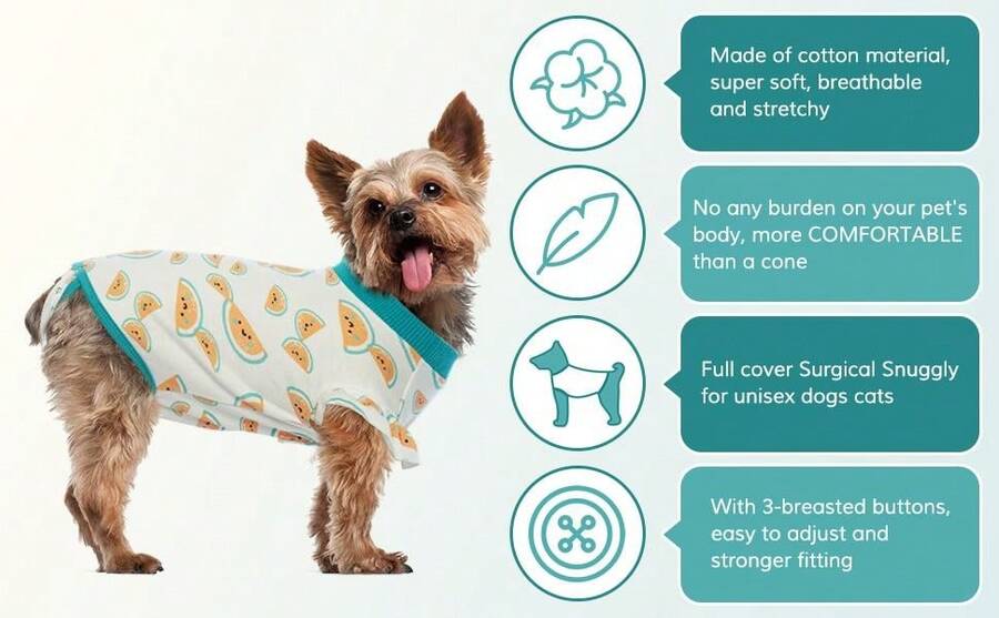 Recovery Suit Jumpsuit For Dogs Cats After Surgery, Recovery Shirt For