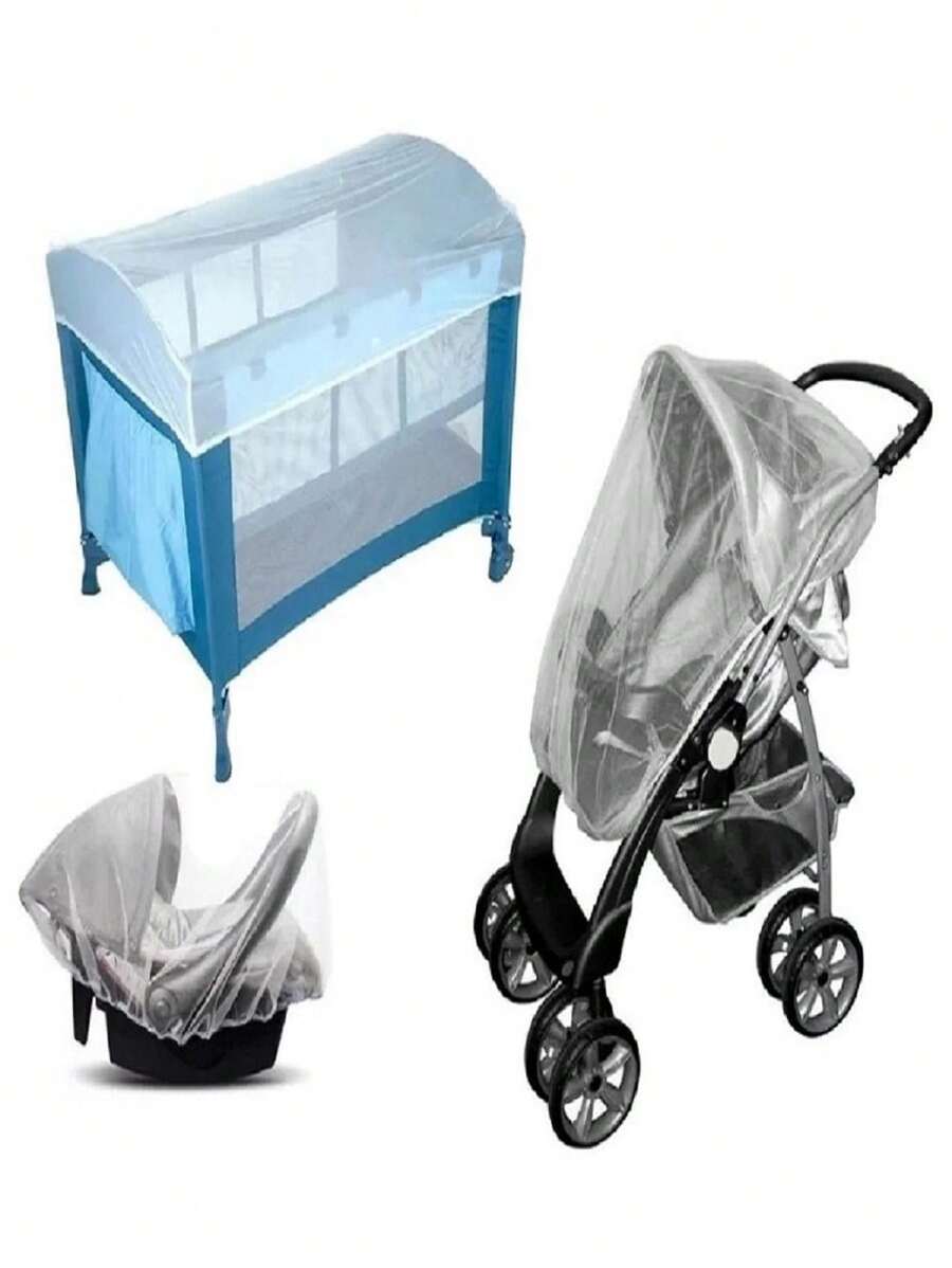 Mosquito Net For Stroller Comfort And Baby Crib 1 Piece - 白色 - 查看 1