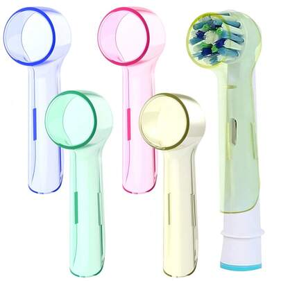 牙刷防尘罩适用于 OralB 圆头电动牙刷，替换电动牙刷刷头盖保护器配件适用于旅行和家庭