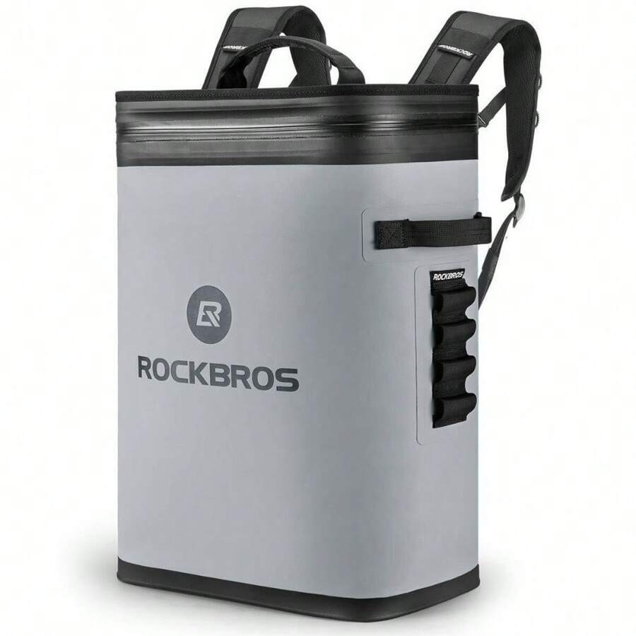 ROCKBROS Backpack Cooler Leak-Proof Waterproof Insulated 36 Can Gray Bag - 1 - View 1
