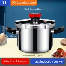 Oală de înaltă presiune din oțel inoxidabil 304, oală de supă, oală de tocană, oală de înaltă presiune, oală sub presiune fierbere fructe de mare