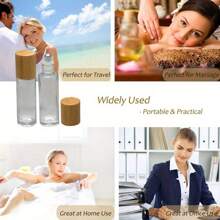 12 Pcs 10ml Refillable Transparent Sample Bottles Glass Bottles Essential Oil Bottles With Stainless Steel Balls Portable And Practical Materials Safe For Daily Perfume Packaging