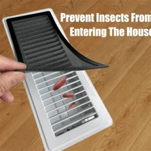 Floor Register Air Vent Covers: Keep Your Home Insect-Free And Clog-Free - Black - View 2