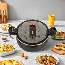 Household Multi-Function Micro Pressure Pot 8L - Enamel Ceramic Pot Micro Pressure Soup Pot Household Multi-Function Large Capacity Stew Pot Hot Pot - 黑色 - 查看 5