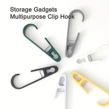 Bộ 2 kẹp quần áo hình chữ "S" dung tích lớn - Móc treo quần áo bằng nhựa chắc chắn cho giá phơi, kẹp khăn, kẹp đa năng, tiết kiệm không gian, dễ sử dụng và chống gỉ - Nhiều màu - Xem 4