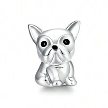 bamoer 1 pièce Pendentif mignon en argent sterling 925 Charm d'animal Hamster Eléphant Ours Perle pour bracelet, bangle DIY Bijoux