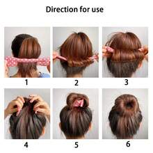 1 Stück Dutt-Maker Haarstyling-Werkzeug, zum Erstellen von unordentlichen Dutt-Locken, lässiger Stil Haarschmuck für Frauen - Verschiedenfarbig - Übersicht 3