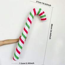 TYFYO 88cm/115cm Inflatable Christmas Candy Cane Stick Balloons Candy Canes Decorations for Xmas Outdoor Christmas Decorations for home 2023 - Merah - View 17