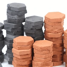50pcs 1:16 Scale Small Red & Green Bricks For DIY Mini Rural Old House Roof Model Scene Best Gifts Birthday Graduation