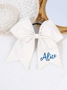 1PC Customized Text Name Glitter Cheer Bow Print Hair Bow Hair Clip For Cheerleading Girls Baby Shower Family Decorations Gifts Winter Eve Gifts Back To School Winter Gift Ideas Boy Girl Valentine's Day,Multi-Functional,Ornamental,Letter,Stylish,Modern,Colorful,Cute,Adorable,Casual,Custom,Personalised,Unique,Customized,Ideal Gifts For Him,Ideal Gifts For Her