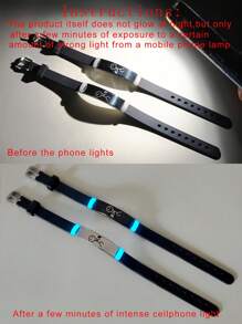 ATLVXJL Bộ 2 vòng tay đôi thể hiện tình yêu bằng cách ấn vào hình trái tim, họa tiết "Biết em yêu anh", chất liệu thép không gỉ màu đen bạc, mặt dây chuyền silicon phát sáng trong bóng tối, thích hợp làm quà tặng Ngày Valentine cho nữ hoặc quà tặng ngày lễ cho người thân yêu. - Nhiều màu - Xem 5