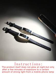 ATLVXJL Bộ 2 vòng tay đôi thể hiện tình yêu bằng cách ấn vào hình trái tim, họa tiết "Biết em yêu anh", chất liệu thép không gỉ màu đen bạc, mặt dây chuyền silicon phát sáng trong bóng tối, thích hợp làm quà tặng Ngày Valentine cho nữ hoặc quà tặng ngày lễ cho người thân yêu. - Nhiều màu - Xem 9