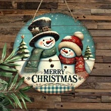 1pc Decorations Wooden Sign Merry Wooden Sign Hanging Decorations Sign, Perfect For Farmhouse Decoration, Kitchen, Garden, Balcony Best Gifts Birthday Home Decor Christmas Decorations Room Decor Christmas Winter Christmas Decorations Home Christmas Gifts Christmas Decor - Multicolor - View 15