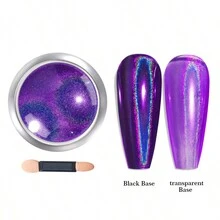 1/8 Hộp Bột Mạ Chrome Gương Bột Lấp Lánh Móng Tay Sắc Tố Bạc Bột Làm Móng Tay Nghệ Thuật Dạng Vảy Gel Đánh Bóng Để Trang Trí Móng Tay - Nhiều màu - Xem 8