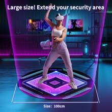 For Meta Quest 3 S Gaming Floor Mat Switch Floor Mat Quest3 VR Space Vision Pro Protective Action - Purple - View 3