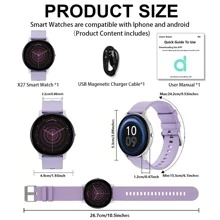 KESHUYOU 1pc Multi-Function Smart Watch For Men Women, Wireless Calls, Fitness Tracking, Fashion Round Smart Watch, IP68 Waterproof, Music, Camera Shutter, AI Voice, Alarms, Timers, Message Preview, Cycle Tracking, Custom Wallpapers, 100+ Sports Modes, Compatible With Android & IPhone, For Girlfriend Gift