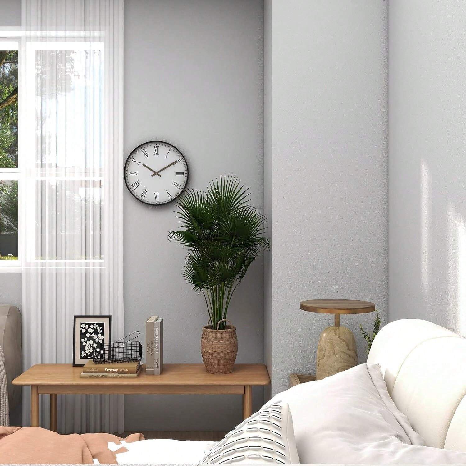 1Roll Matte Black Contact Paper Peel And Stick Wallpaper Removable