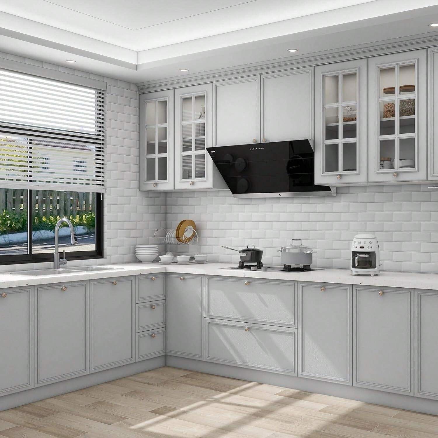 1Roll Matte Black Contact Paper Peel And Stick Wallpaper Removable