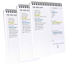 Libreta de tareas pendientes: Con múltiples secciones funcionales - 6.5 X 9.8" 60 hojas - Planificador diario con espiral - Organizador de listas de tareas pendientes y agenda para el trabajo - Organización de notas y tareas - Multicolor - Ver 1