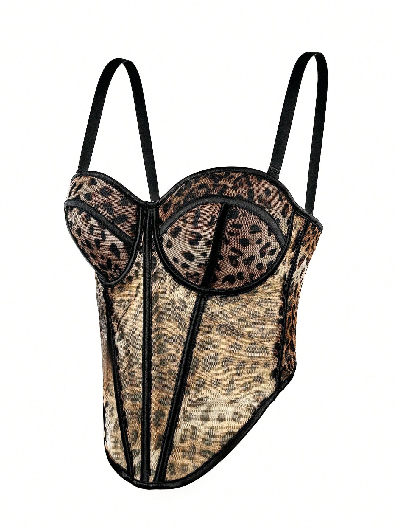 ملابس علوية قصيرة نسائية من البسطر ذات طبعة نمر، ح...