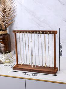 1 Peça Suporte de Exibição de Joias de Ferro Simulando Nogueira com Gancho, Suporte de Exibição de Colar de Alta Moda, Suporte de Exibição de Acessórios de Loja de Joias, Armazenamento de Colares em Casa